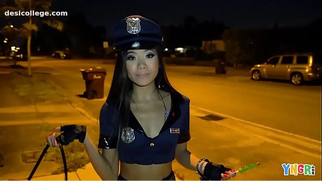 4K YNGR - Asian Teen Vina Sky Fucked On Halloween