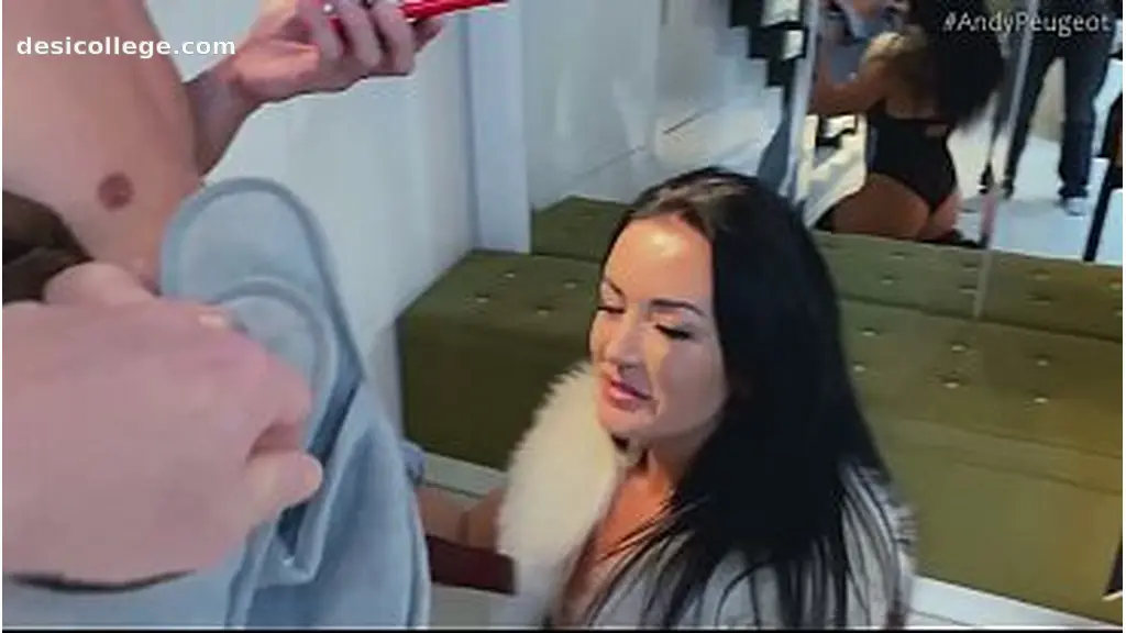 Behind The Scenes Blowjob In High Heels Lingerie Stocking