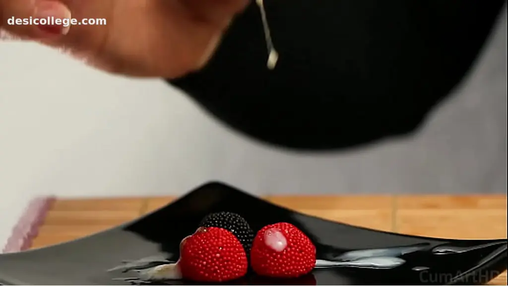 Caught CFNM Handjob cum on candy berries! (Cum on food 3)