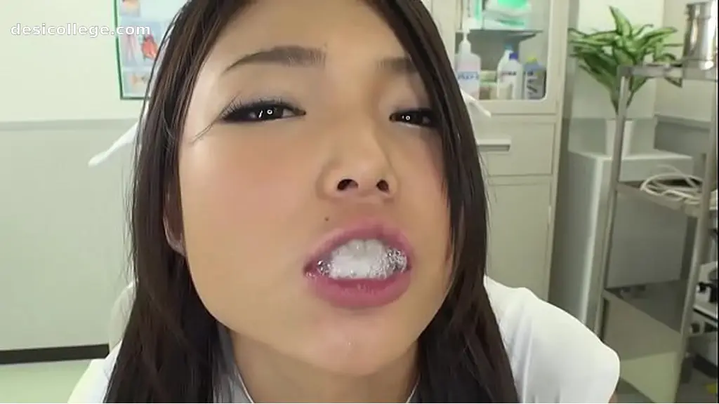 Caught nurse Megumi Shino swallow 4 load and play with