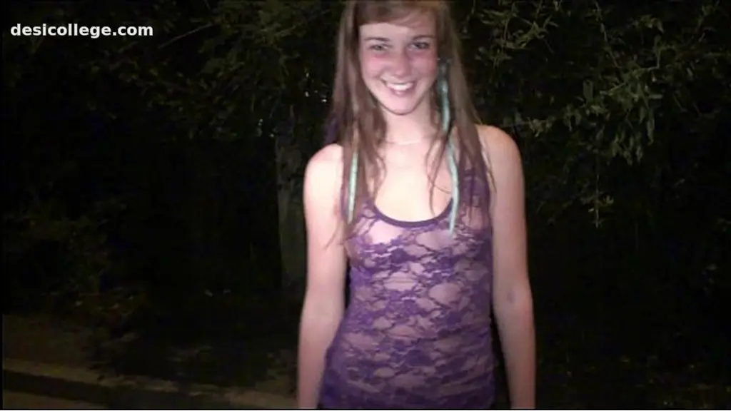 Exclusive Hot blonde teen Alexis Crystal in her first PUBLIC gangbang