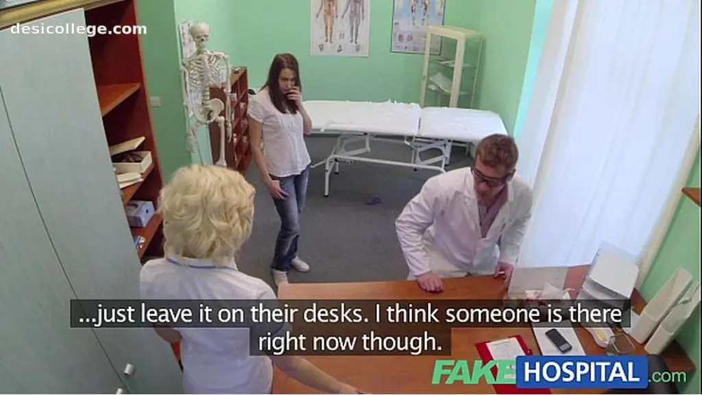 FakeHospital Pretty patient was prepped by nurse