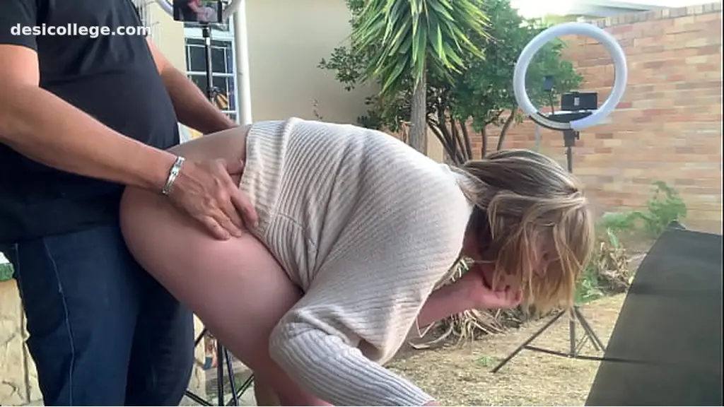 Fucking my friends wife on the patio ouside