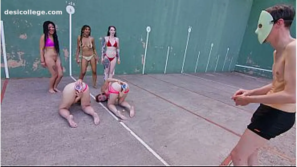 Homemade Outdoor Anal Pong Cups in ass challenge with Alice Maze and Pixie Pink!