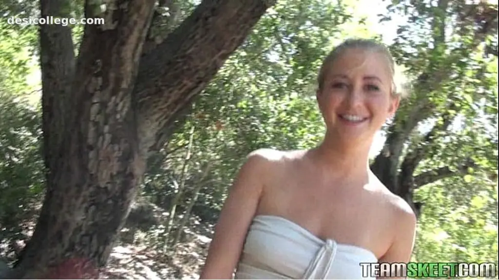 Homemade POVLife Blonde teen Casi James sucks fucks cock outdoors