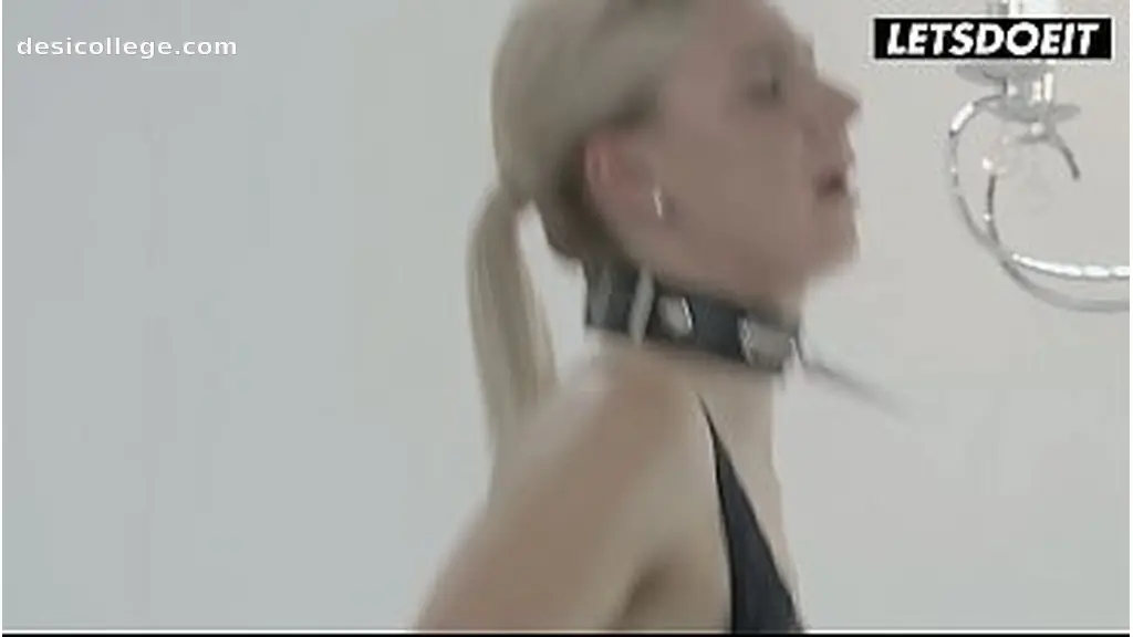Hot Two Leashed Babes Ride and Stroke His Bound Cock in FFM Femdom