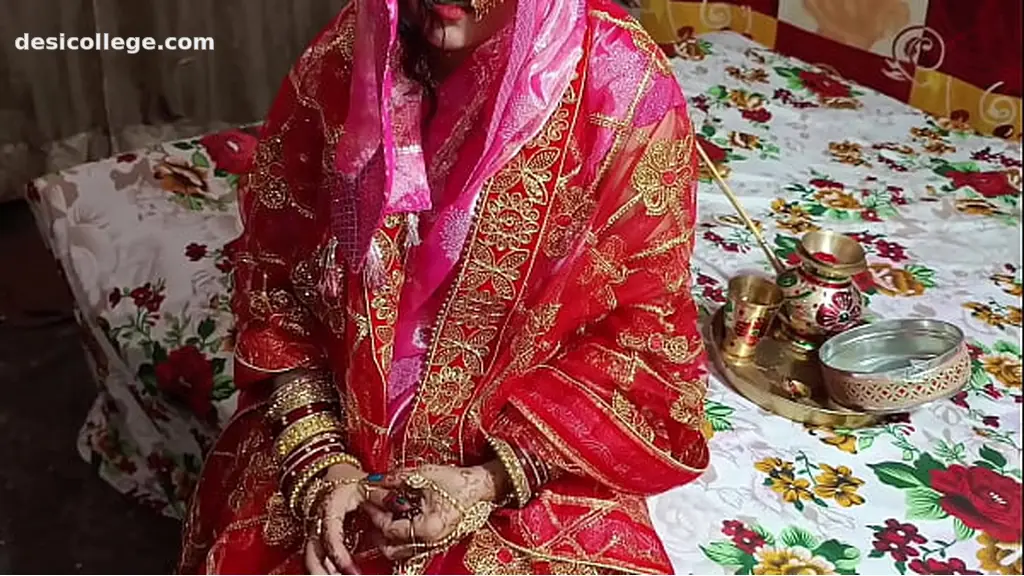 Indian Desi cauple newly married wife karwa chauth fucking clear Hindi audio