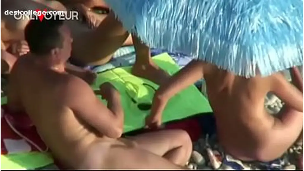 Leaked Beach Voyeur. Hardcore group sex in a beach swingers camp