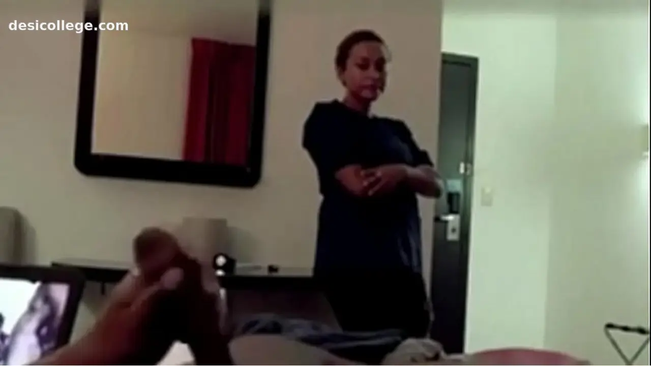 New Hotel Maid Catches Him Jerking and Watches Him Cum - Caught Cheating