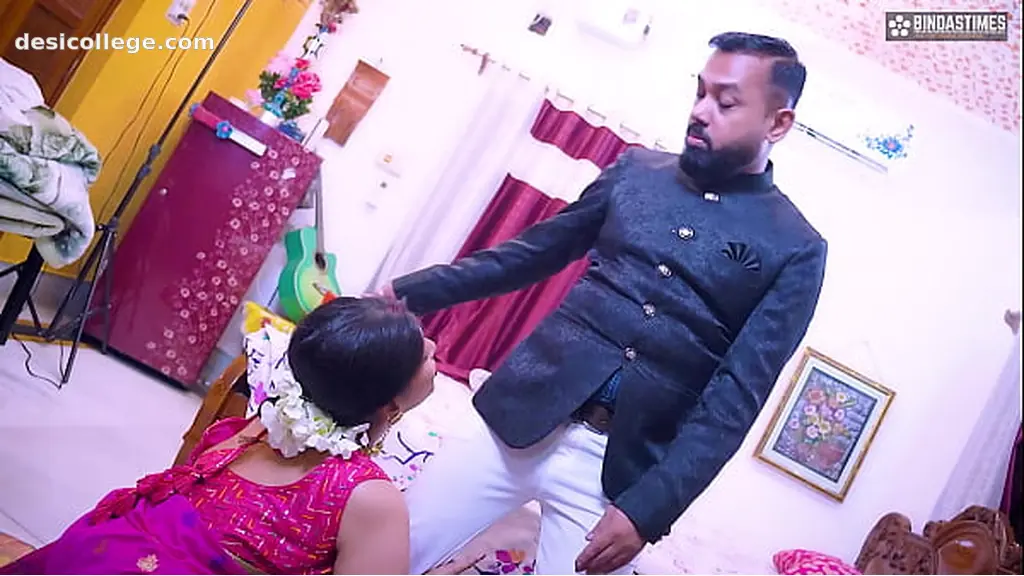 New Husband shares his innocent wife with his friend ( Full threesome movie )
