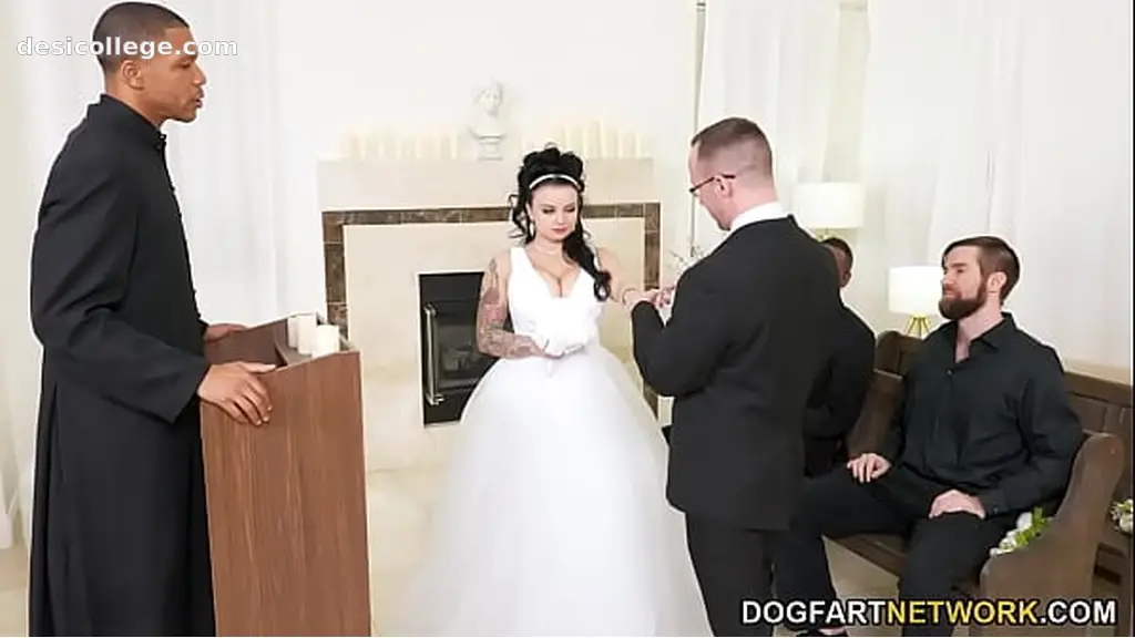 Payton Preslee& Wedding Turns Rough Interracial Threesome - Cuckold Sessions