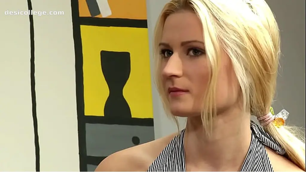 POV real shy blonde whore