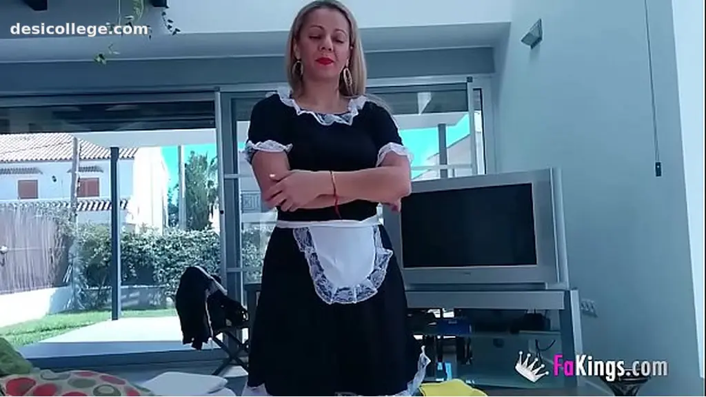 Premium I bang a hot blonde cleaning lady whom I asked for a & special service&