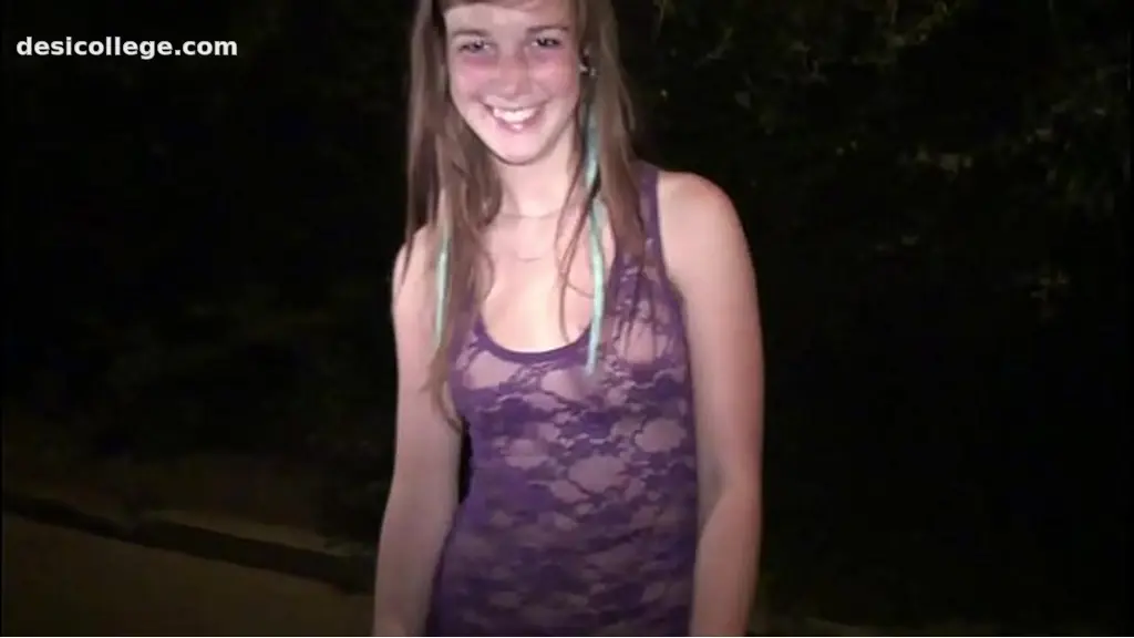 Real Cute young blonde girl going to public sex gang bang dogging orgy with strangers