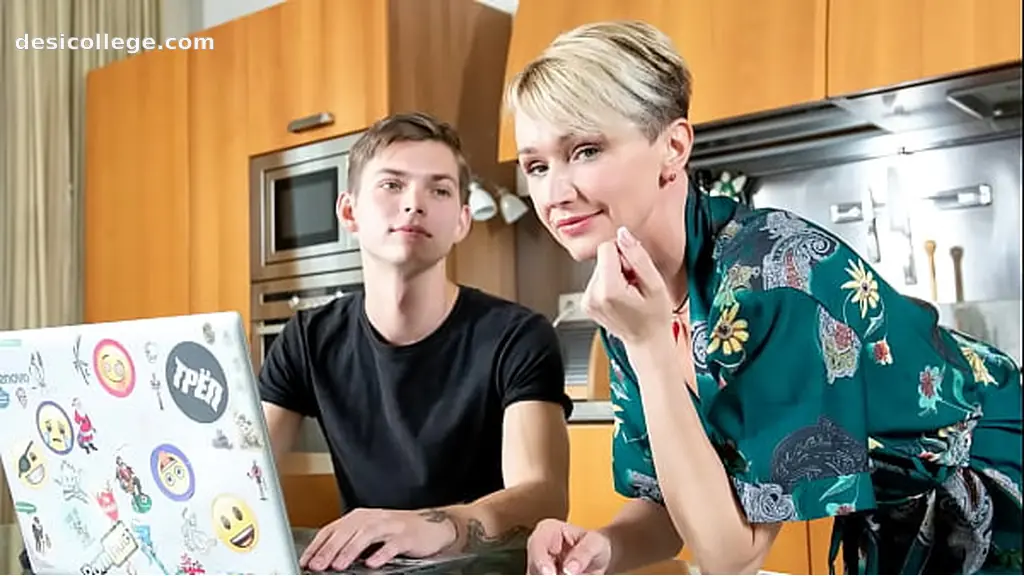Shaming Mom& Gorgeous Mature Friend into Kinky Sex on Kitchen Table