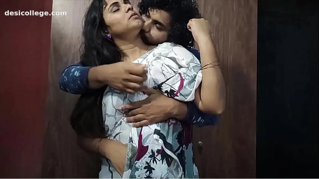 Uncut Desi Couple Share Sweet Kisses And Gentle Touches While Standing