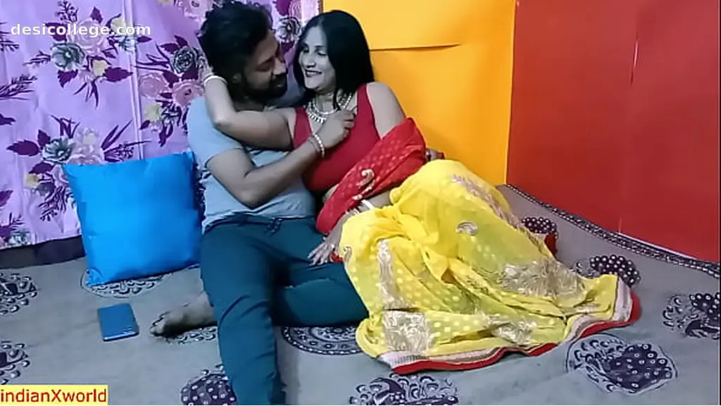 Uncut My Desi hot aunty secret sex with her unmarried devor !! Cum inside pussy