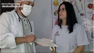4K Aluna vai ao ginecologista, ela diz estar com a Vagina muito sens&iacute;vel