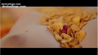 4K Tattooed Redhead Fucks Her Wet Cunt with Fingers in a Bed of Cereal