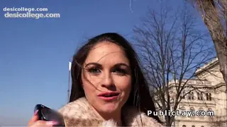 Amateur Beautiful amateur picked up in public