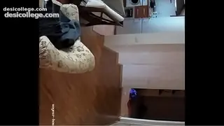 Amateur Couple spy cam at living room