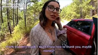 Amateur I helped a stranger with her car and Tore her tight, plump Ass!