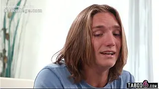 Blindfolded big tits teen stepsister plays a guessing game