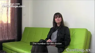 Casting Massive natural tits amateur in casting