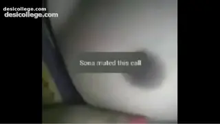 Caught Girl showing her big boobs on webcam