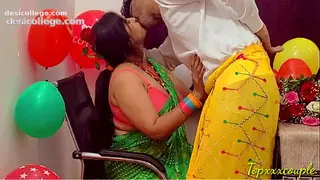 Caught Hot mistress painful fuck on valentine day in office.
