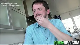 Caught Hot Wife Throated &amp; Double Penetrated Ifo Cuckold Husband