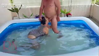 Chubby Stella Backstage Threesome