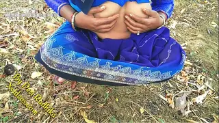 Chubby Village Lady with Natural Hairy Pussy Outdoor Sex Desi Radhika - Leaked MMS