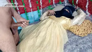 Cute Yellow Dressed Desi Bride Pussy Fucking Hardsex with Indian Desi Big Cock on India Xxx - Desi Scandal