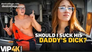 DADDY4K. Dirty and sweaty guys make her pussy LEAK!