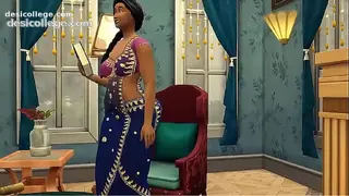 Desi Busty Aunty Shweta in a Saree - Vol 1 Part 1