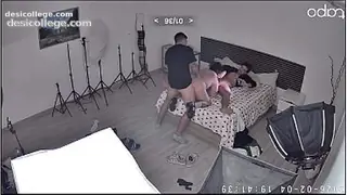 Exclusive BTS of Iria Ruiz getting fucked in a threesome