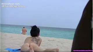 Exclusive Exhibitionist Wife Allison Banks Teasing Nude Beach Voyeurs!