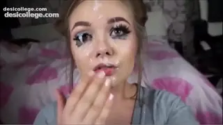 Facial cumshot compilation