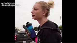 Fit MILF gets fucked in car after gym