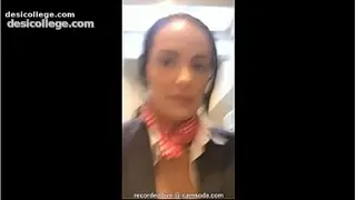 Flight attendant uses in-flight wifi to cam on camsoda!