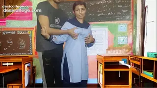 Full HD Virgin school girl first time sex with her teacher, student and teacher sex