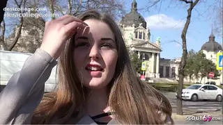 GERMAN SCOUT - 18yr YOUNG CURVY BIG TITS LUCIE PICKUP AND FUCK