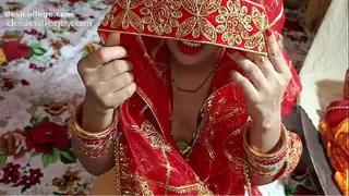 Hidden Cam Desi married bhabhi karwa chauth Puja with Dever clear Hindi audio