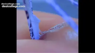 Hidden Cam Gorgeous Desi ends with her Perfect Pink Pussy Full of her own Cum