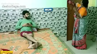 Hot Desi Teen Boy Fucking with Hot Beautiful Maid Bhabhi! Uncut Homemade Sex - MMS Leaked Online