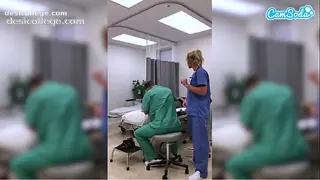 Hot Hot Fit MILF Nurse Gets Fired For Showing Pussy