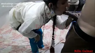 Hot Maid Blowjob and Cum in Mouth Desi Maid and House Onner Blowjob in Hindi Audio - MMS Leaked Online