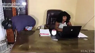 (HXS) OFFICE CLEANER FUCK HR RIGHT INSIDE HER OFFICE