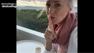 I fingered myself to orgasm on a public hotel balcony in Mallorca!